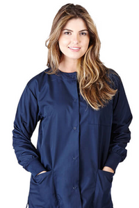 Natural Uniforms 3 Pocket Snap Button Warm Up Jacket