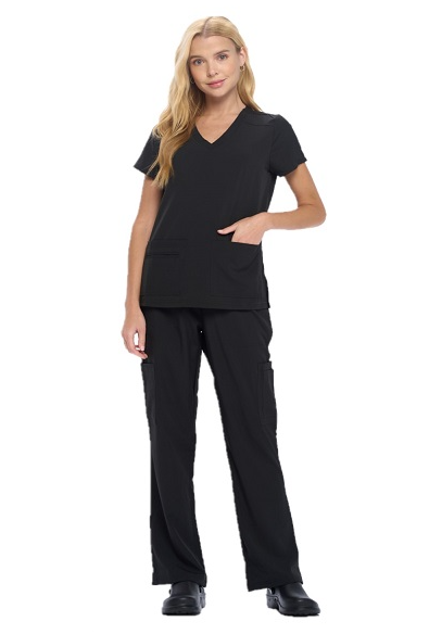 Women's Cool Stretch V-Neck Top and Cargo Pant Set