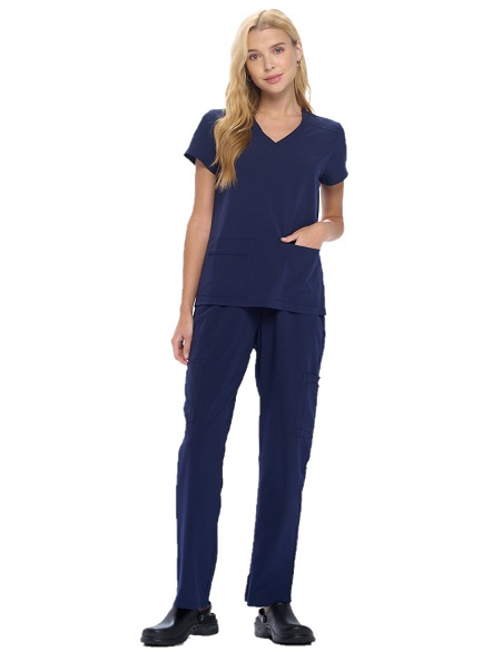 Women's Cool Stretch V-Neck Top and Cargo Pant Set