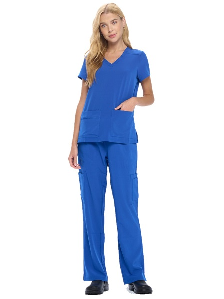 Women's Cool Stretch V-Neck Top and Cargo Pant Set